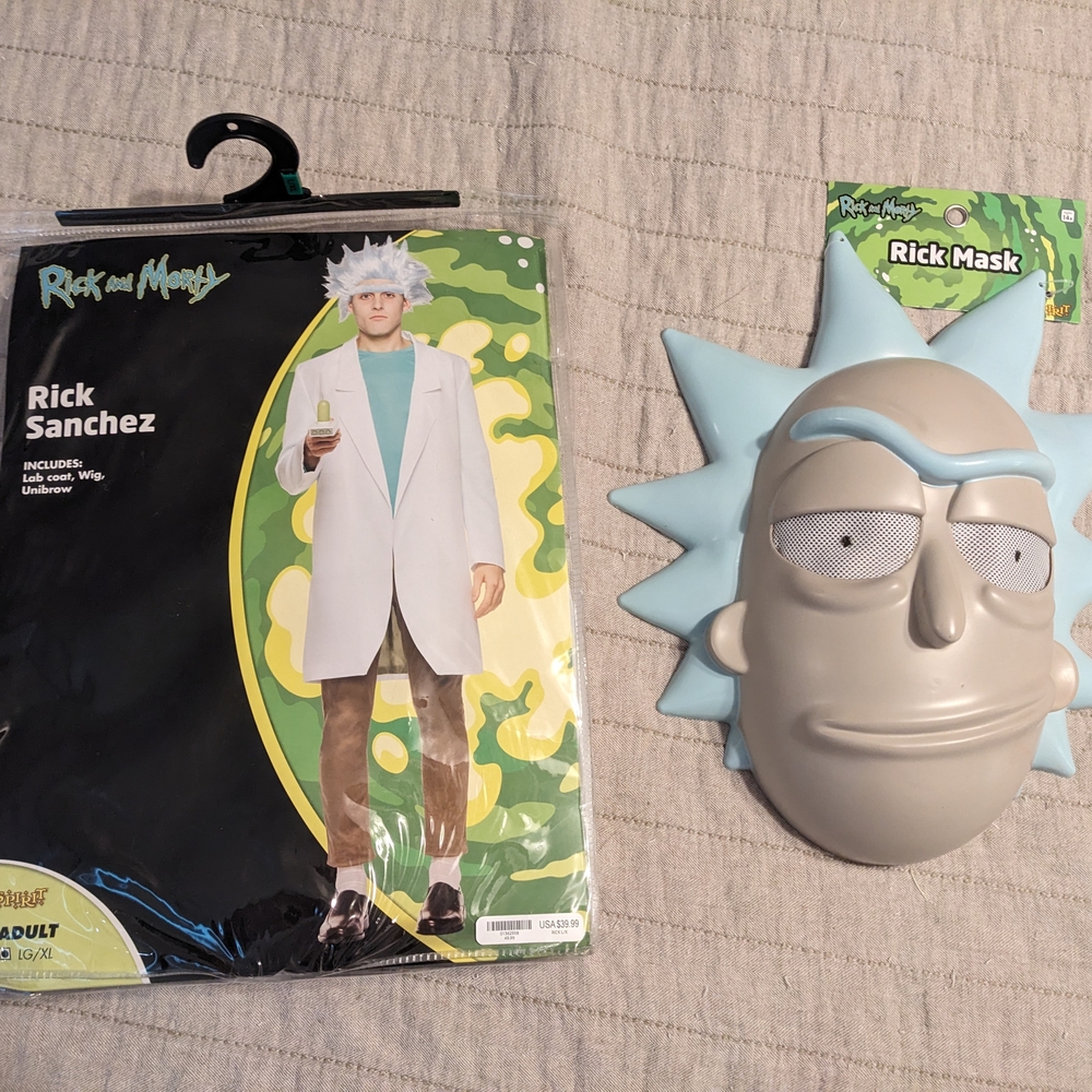 Rick and Morty Rick Sanchez Costume with Mask